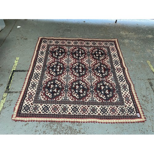 500 - Pakistani rug; 46cm x 40cm