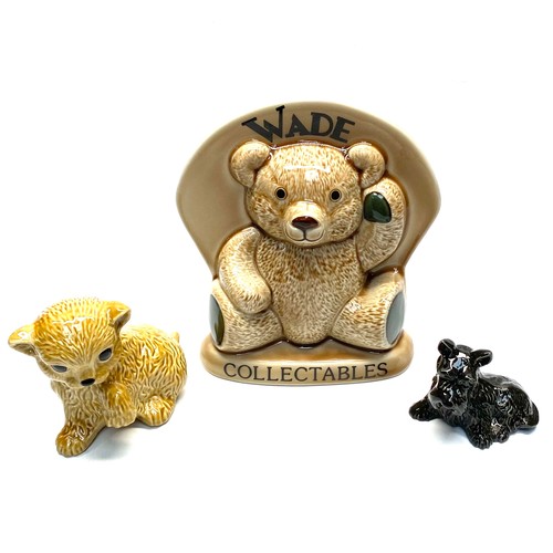 618 - Collection of Wade collectible ceramics including: Scottie Dog, Kitten and Wade Collectibles Teddy B... 