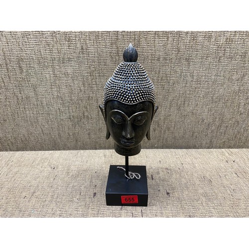 655 - Taiwanese buddha bust 36cm.