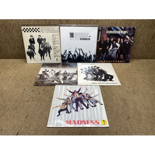 678 - Collection of Ska vinyl LP records including: Madness and The Specials.