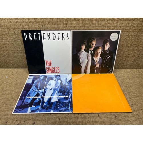 682 - Collection of vinyl LP records including: The Pretenders and The Style Council.