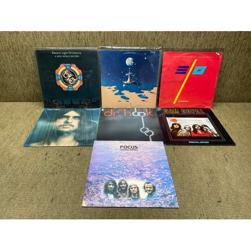 707 - Collection of vinyl LP records including: elo ,mike oldfield and a doctor hook.