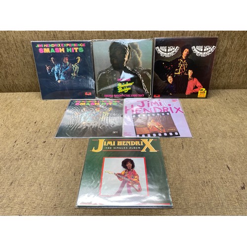 716 - Collection of vinyl LP records jimi hendrix.