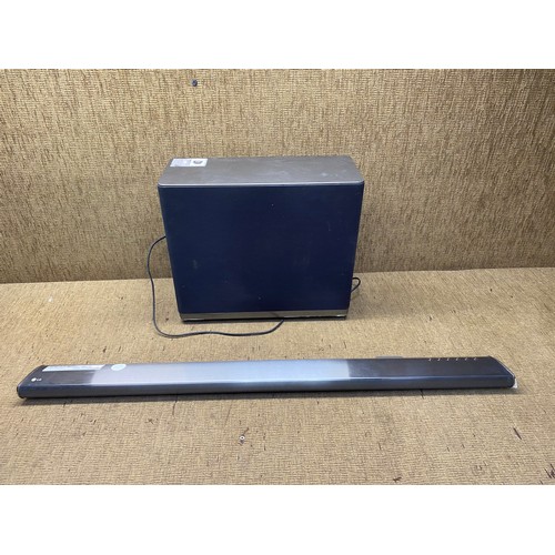 104 - wireless active subwoofer and a wireless LG sound bar 320w.