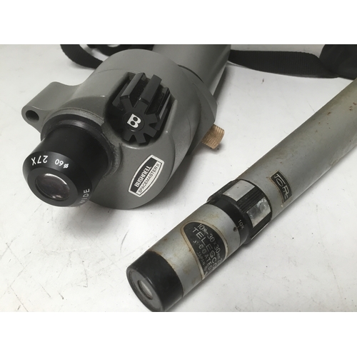 724 - Bushell Spacemaster 2 spotting scope and Topic telescope made in Japan