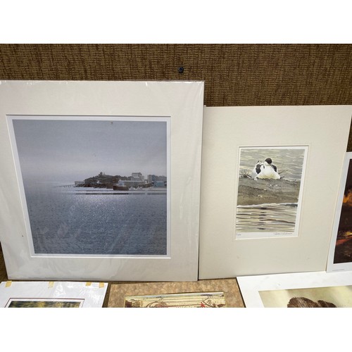 738 - lovely collection of water colours and prints including a water colour of tenby signed and a 20th ce... 