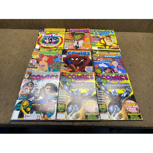 478 - Large collection of comic scene comics including: TMNT, Batman and Mask.