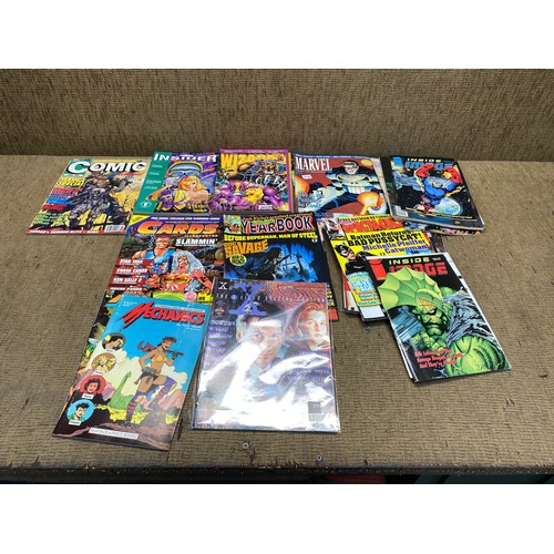 479 - Selection of mixed comics including: X-Files, Wizard and Insider.