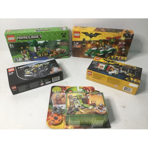 1129 - A collection of boxed Lego Including Minecraft