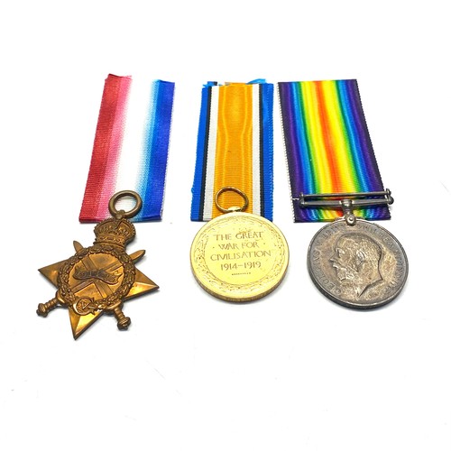 914 - Set of WW1 medals awarded to Pte Bertram Singleton 2807 Somerset Light Infantry. 1914-1915 Star, Bri... 