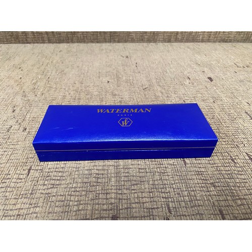 417 - Boxed Waterman fountain pen plus another with a 14k nib