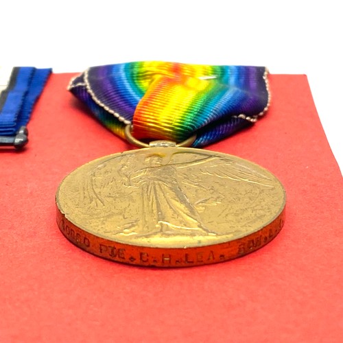 916 - Two WW1 Medals awarded to: 30860 Pte C H Lea, Somerset Light Infantry, British War Medal
The Allied ... 