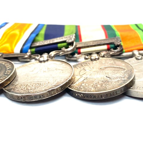 924 - Medals awarded to: 25179 Pte G Symonds, 2nd Battalion Somerset Light Infantry, 347375 Cpl/Sgt G Symo... 