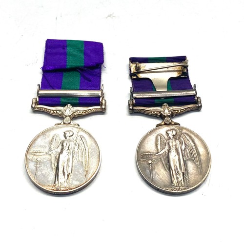 945 - Two medals awarded to PTE L E Osborne 23011872 and PTE B Bidwell 22652654 Somerset Light Infantry ge... 