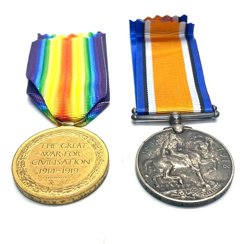 947 - WW1 medals awarded to PTE L J Norton 2315 Somerset Light Infantry British War Medal and the Allied W... 