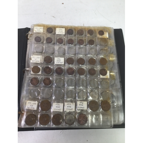 855 - A folder of world coins including UK, Belgium, Italy and others see all pictures
