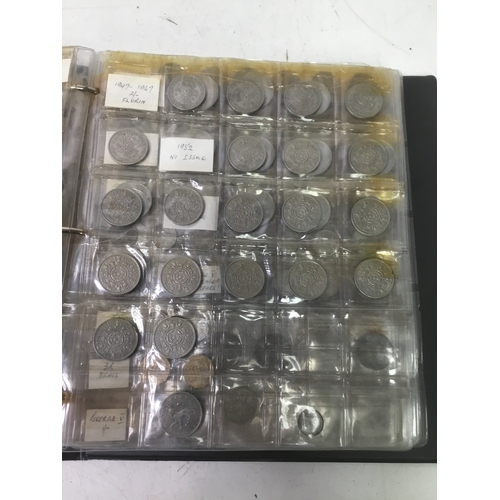 855 - A folder of world coins including UK, Belgium, Italy and others see all pictures