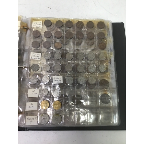 855 - A folder of world coins including UK, Belgium, Italy and others see all pictures