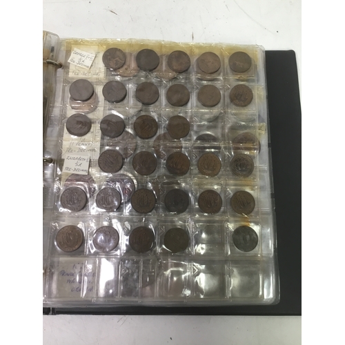 855 - A folder of world coins including UK, Belgium, Italy and others see all pictures
