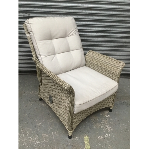 71 - Hartman rattan reclining chair with waterproof cushion