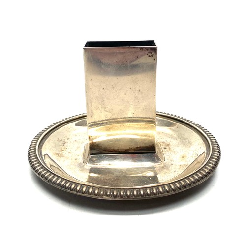 857 - Sterling silver matchbox holder, Marks for London 1932 by Goldsmiths & Silversmiths Co Ltd. Regent S... 