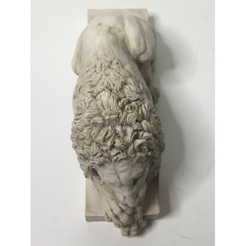 688 - Art forum Canova’s sleeping lion sculpture 22cm x 9cm originals were created by Antonio Canova for t... 