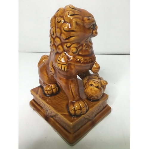 692 - Chinese ceramic glazed Foo Dog 21cm high