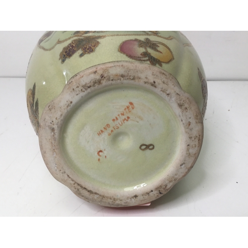 705 - Stunning hand painted Japanese Satsuma vase 30cm high