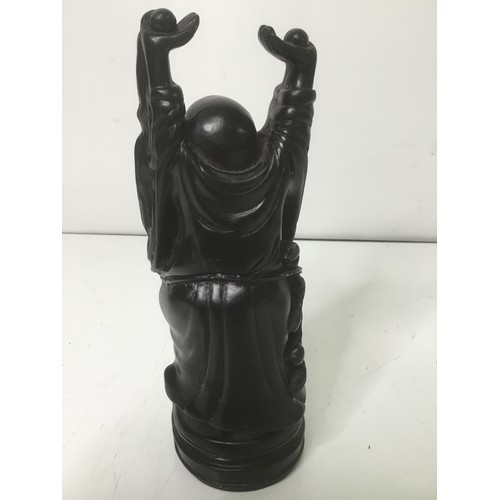 707 - Chinese resin statue of a Bhudda with raised hands