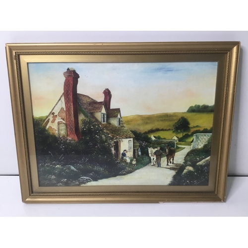 1020 - Thomas Henry Thomas signed oil painting