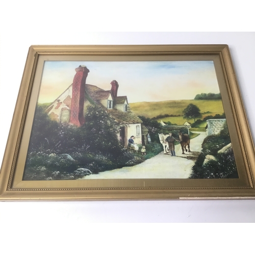 1020 - Thomas Henry Thomas signed oil painting