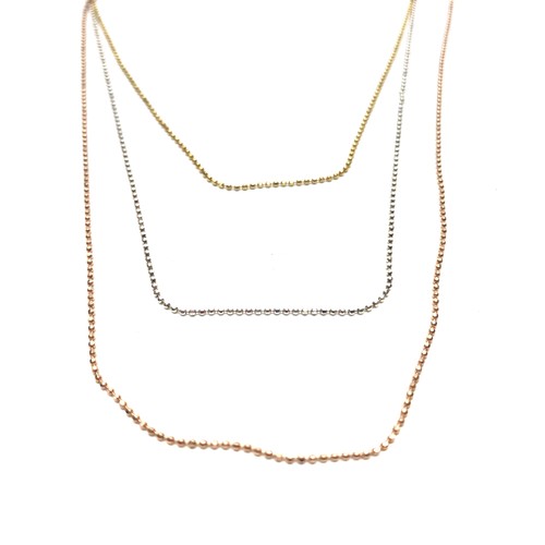 774 - Silver two tone Italian necklace