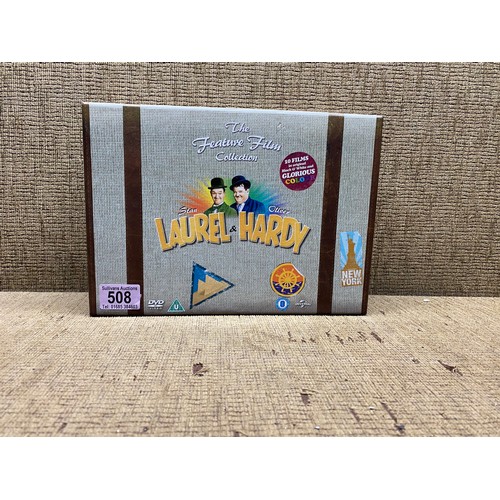 508 - the feature film collection of laurel & hardy dvds.