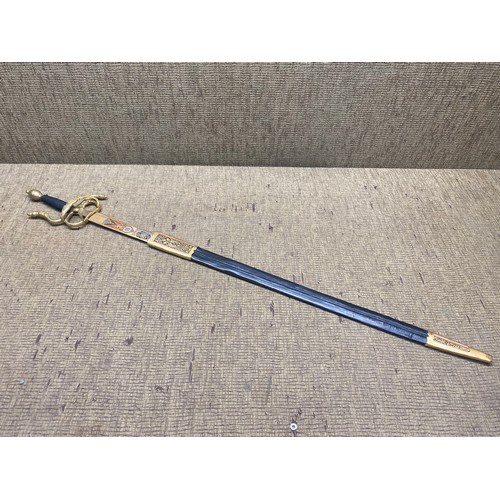 915 - Decorative Swept Hilt Rapier sword and sheath