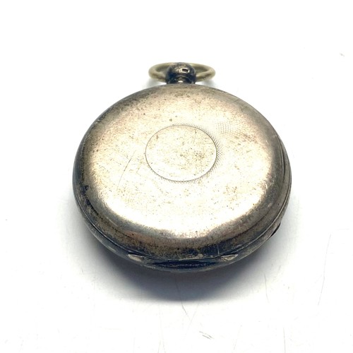 918 - Sterling silver pocket watch. by James Mosley Waterford.