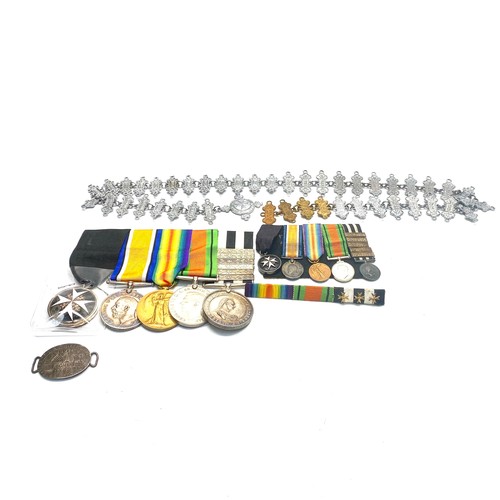 942 - Interesting set of Medals awarded to 4656/201815  Pte Albert Tom Hopkins, Medals include The order o... 