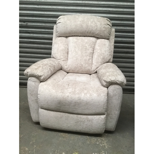 233 - Electric recliner chair in a brushed velvet by Lazboy