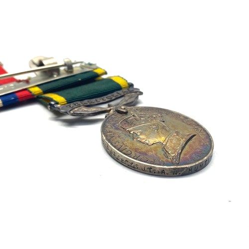 952 - Three medals awarded to: 4668025 C/Sjt A N Huntington. Defence Medal, 1939 - 1945 War Medal and Terr... 