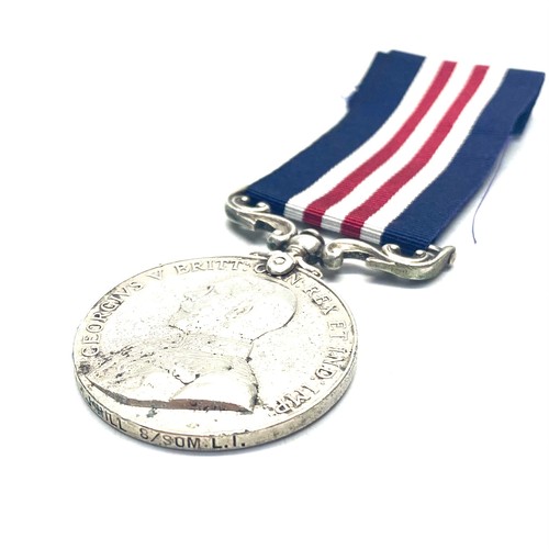 956 - Military Medal for Bravery in the Field George V version. Awarded to 31910 Pte H J Hill 8th Battalio... 