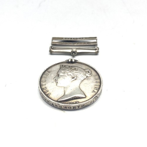 960 - Military General Service Medal 1793-1814 awarded to EDWd Ashworth 24th of Foot , 2 clasps, Toulouse ...