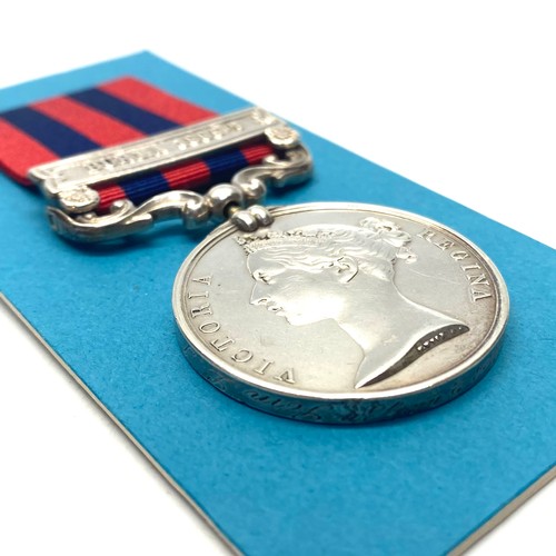 968 - The India General Service Medal 1854 with Burma 1885-7 clasp awarded to  207 Pte Hope Somerset Light... 