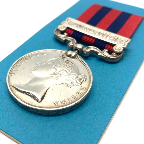 968 - The India General Service Medal 1854 with Burma 1885-7 clasp awarded to  207 Pte Hope Somerset Light... 