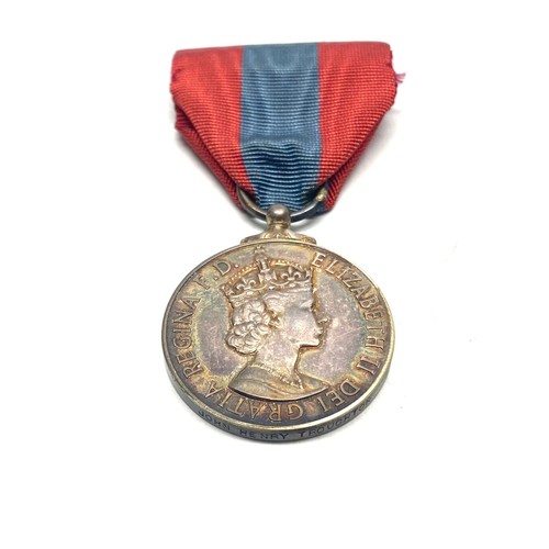 976 - Boxed imperial service medal Queen Elisabeth II presented to John Henry Troughton.