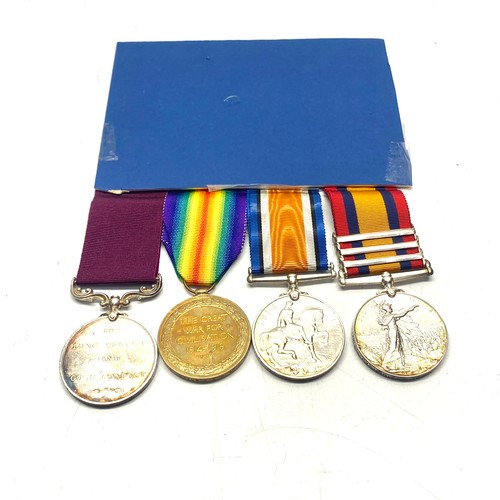 979 - Queens South Africa Medal with Relief of Ladysmith, Tugela Hight's,  Cape Colony clasps, British War... 