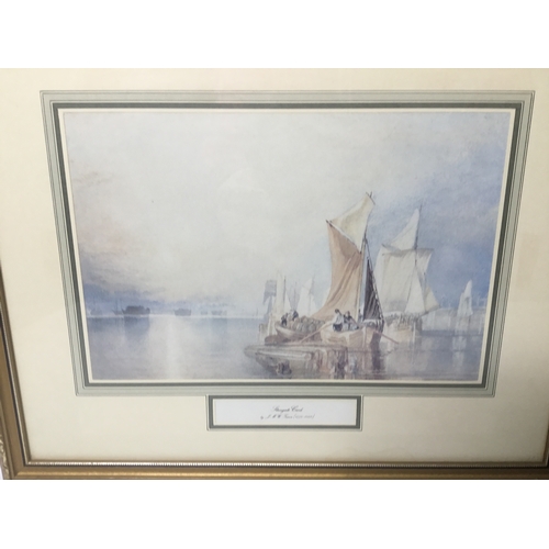 298 - Two framed J Turner prints