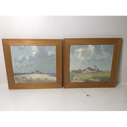 1094 - Two Arnold de Soet signed paintings 40cm x 38cm