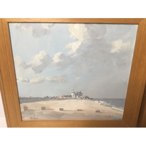 1094 - Two Arnold de Soet signed paintings 40cm x 38cm