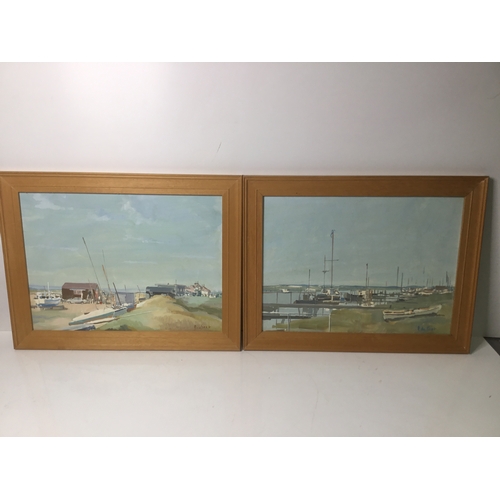 1096 - Two Arnold de Soet signed pictures 52cm x 41cm