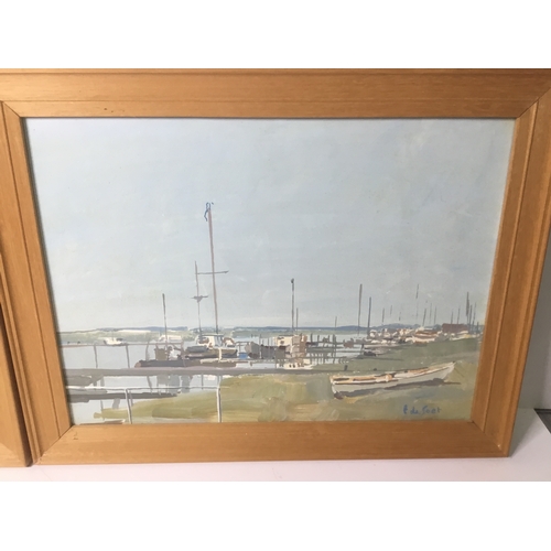 1096 - Two Arnold de Soet signed pictures 52cm x 41cm