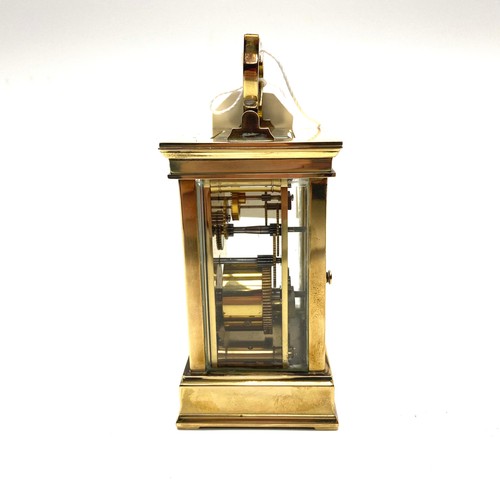 637 - Gorgeous French heavy clean brass skeleton clock by L'Epee, Fondee En 1839, Saint Jukanne France (wo... 